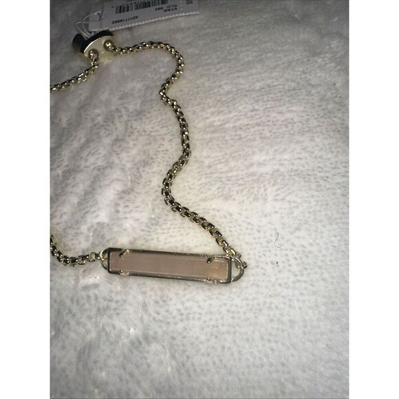 Kendra Scott Stan Adjustable Bracelet Gold with Rose Quartz Stone - Picture 3 of 6